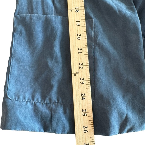 Forever 21 Women’s Faux Suede Blue Open Blazer Front Pockets Work Business Sz S - Picture 6 of 9